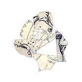 GWb - Graphite, Pierre Noir, collage et cire sur Arche - 2 faces